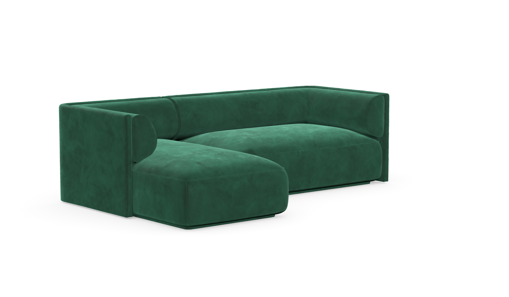 MOOD kampinė sofa, FOREST VELVET spalva, dešinė pusė