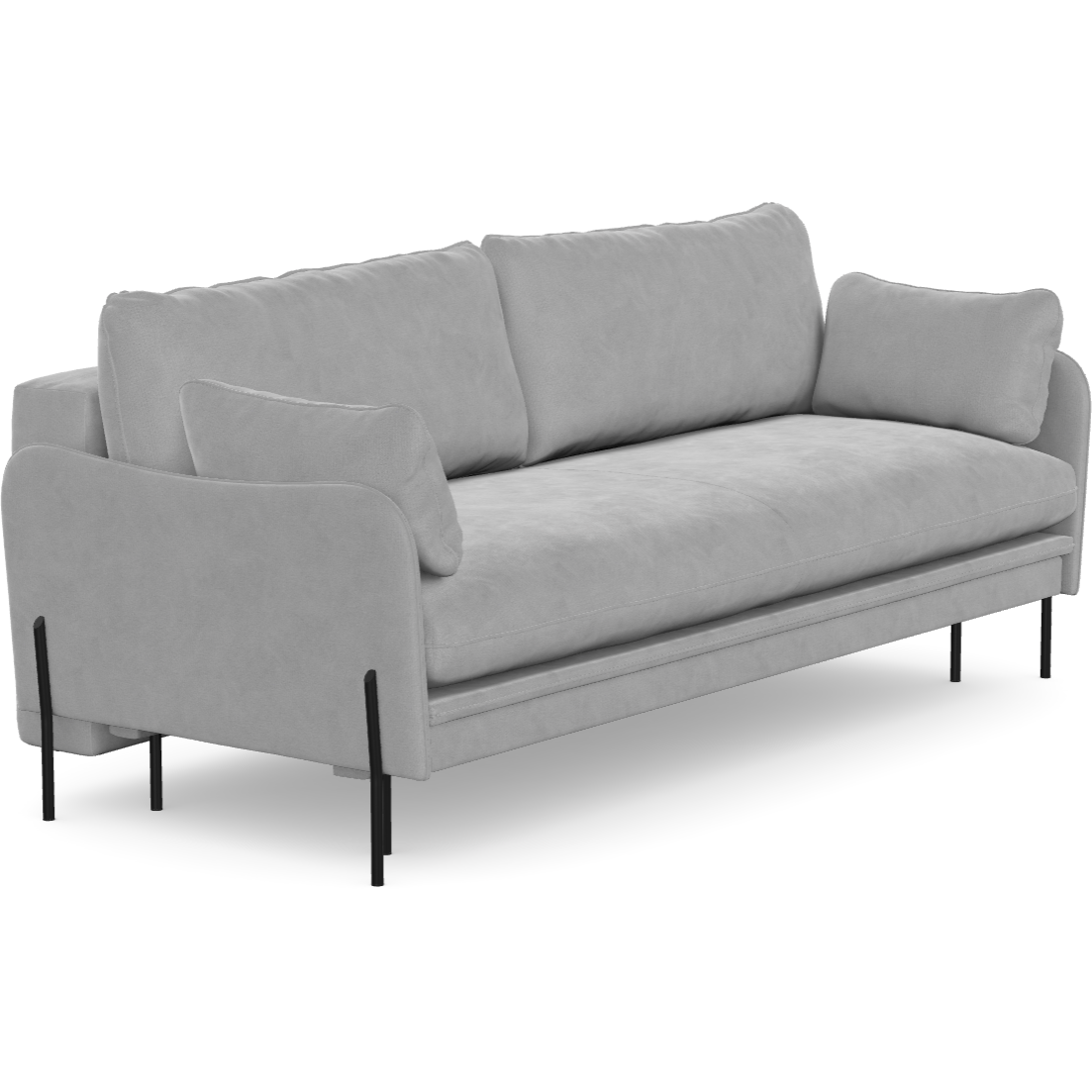 3 vietų sofa lova DONNIE, Gris spalva