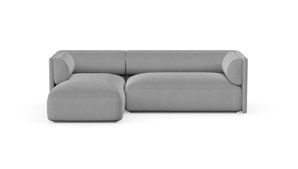 MOOD kampinė sofa, GRIS spalva, dešinė pusė