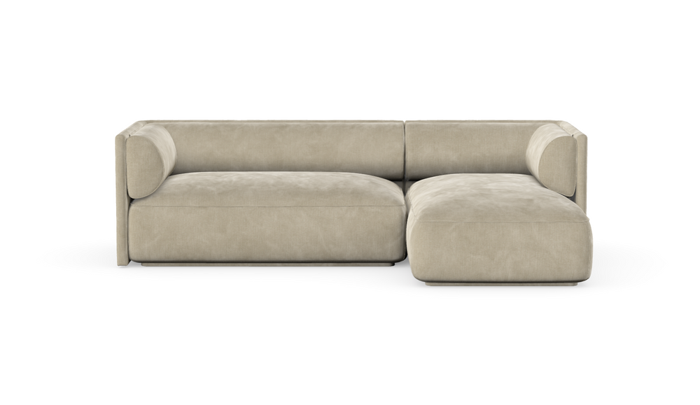 MOOD kampinė sofa, JUTE spalva