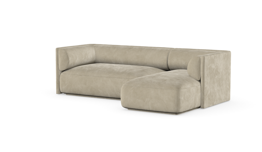 MOOD kampinė sofa, JUTE spalva