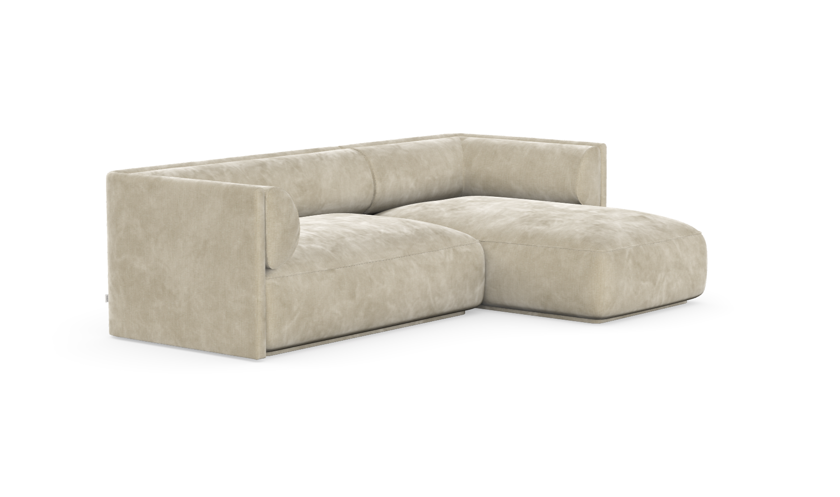 MOOD kampinė sofa, JUTE spalva