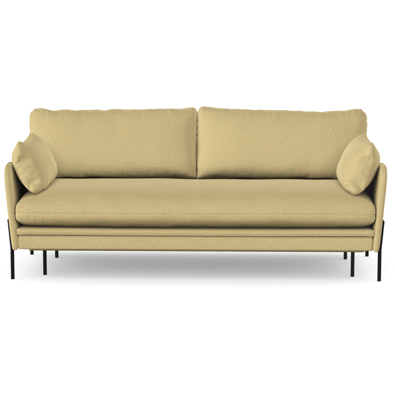 3 vietų sofa lova DONNIE, Lemon spalva