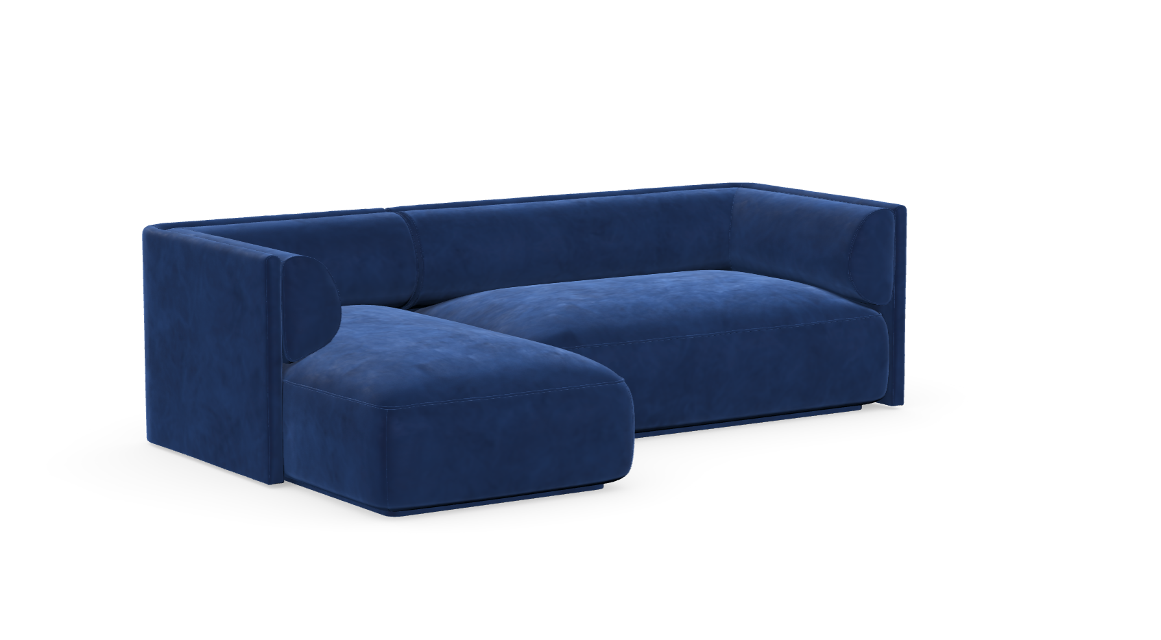 MOOD kampinė sofa, MARINE BLUE spalva, dešinė pusė