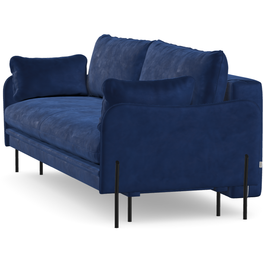 3 vietų sofa lova DONNIE, Marine blue spalva