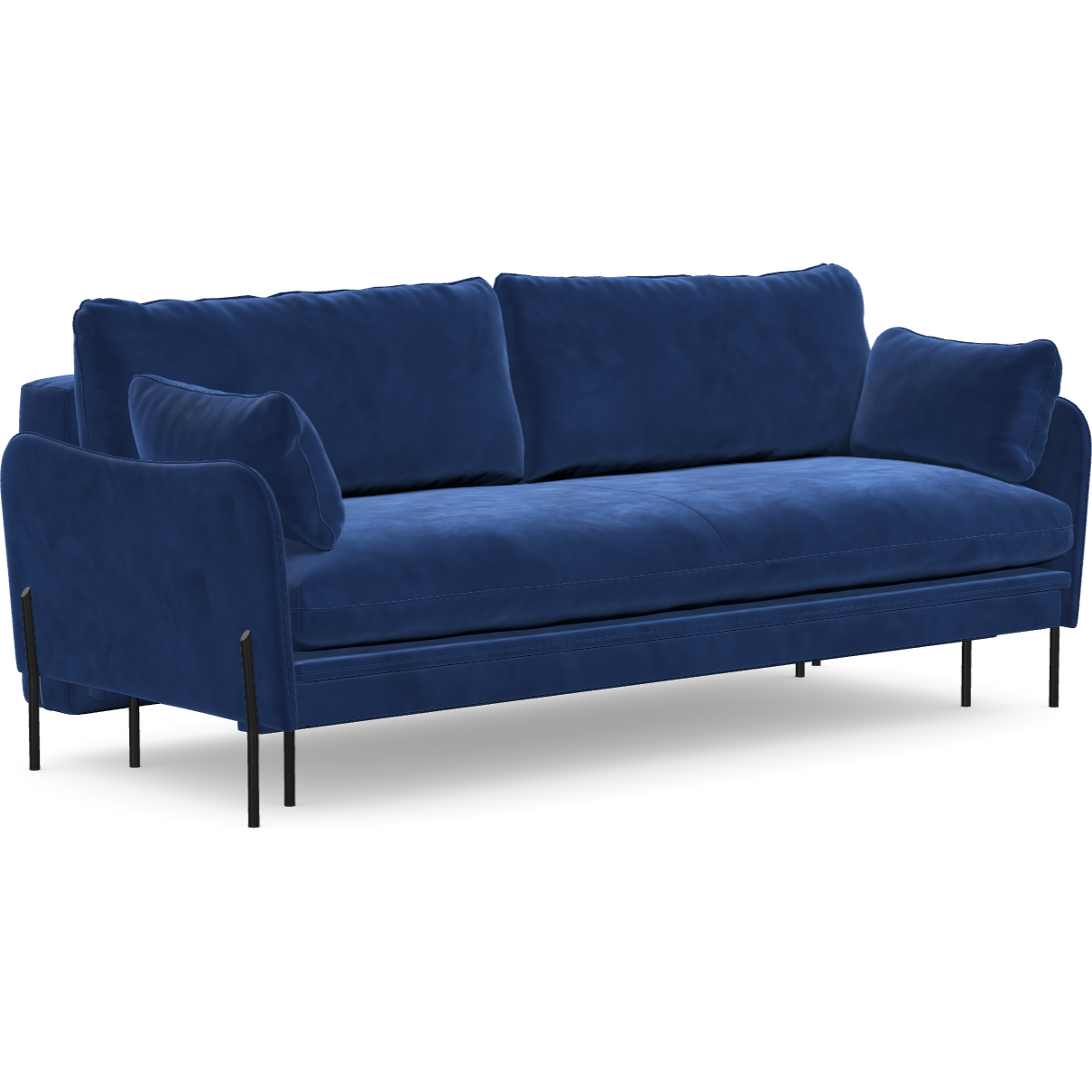 3 vietų sofa lova DONNIE, Marine blue spalva