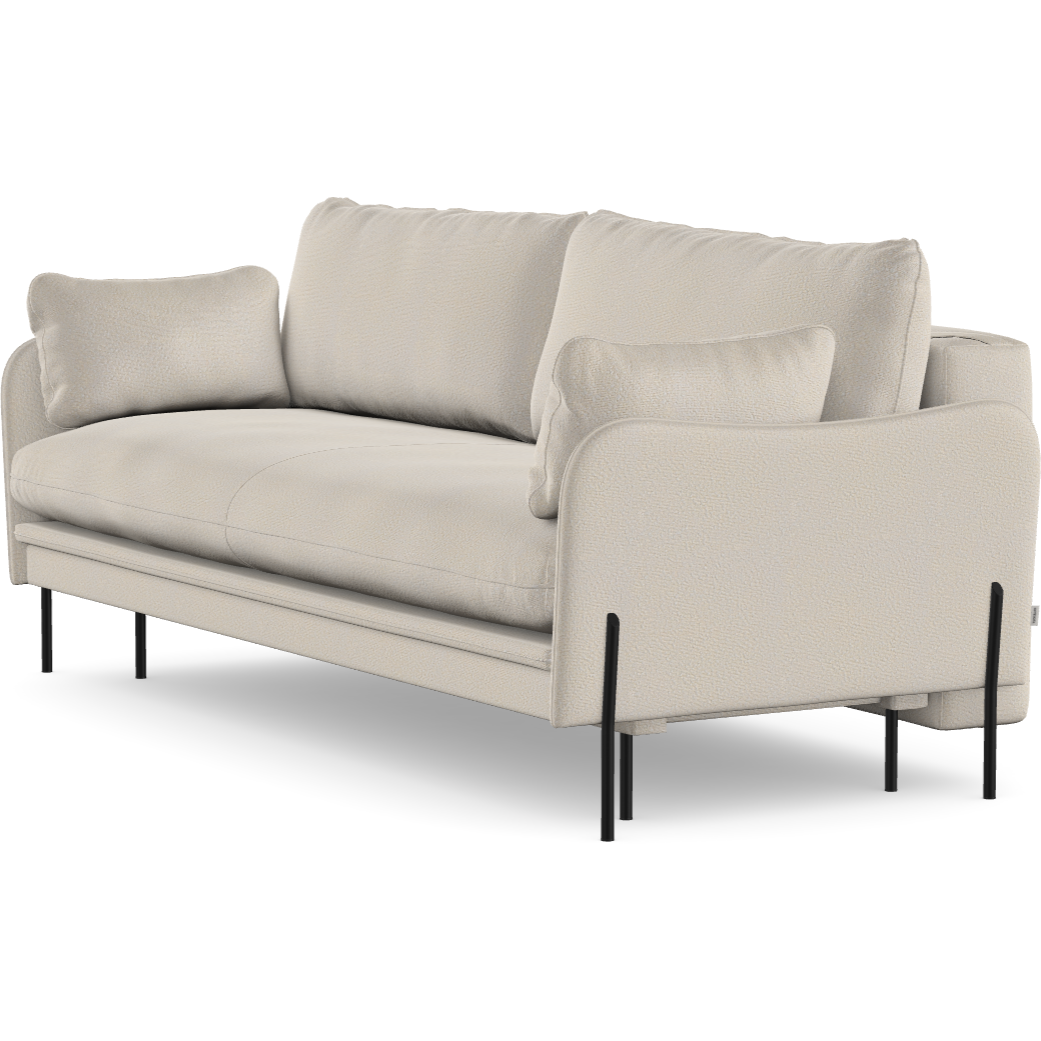 3 vietų sofa lova DONNIE, Nata spalva, boucle