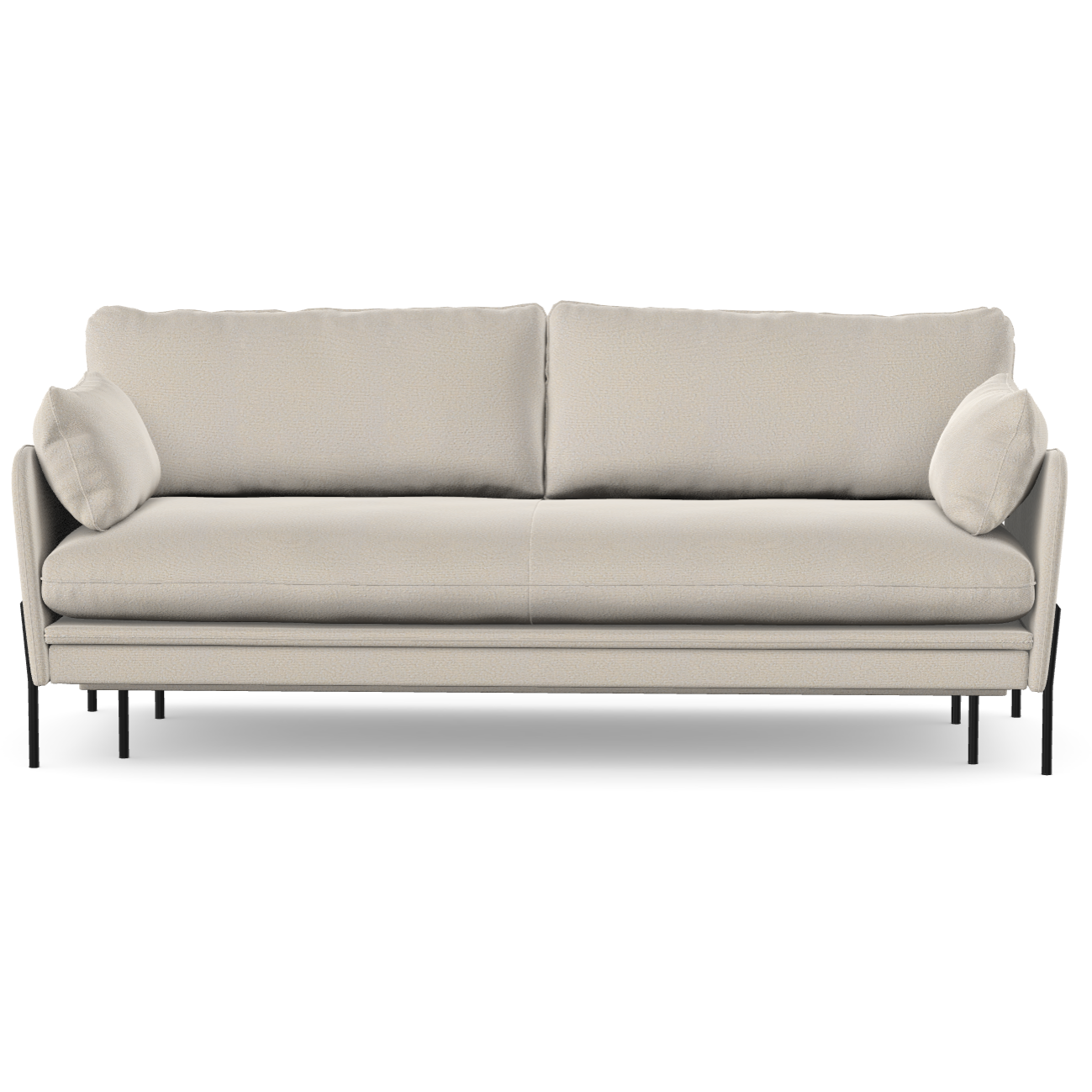 3 vietų sofa lova DONNIE, Nata spalva, boucle