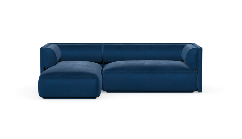 MOOD kampinė sofa, NAVY BLUE spalva, dešinė pusė