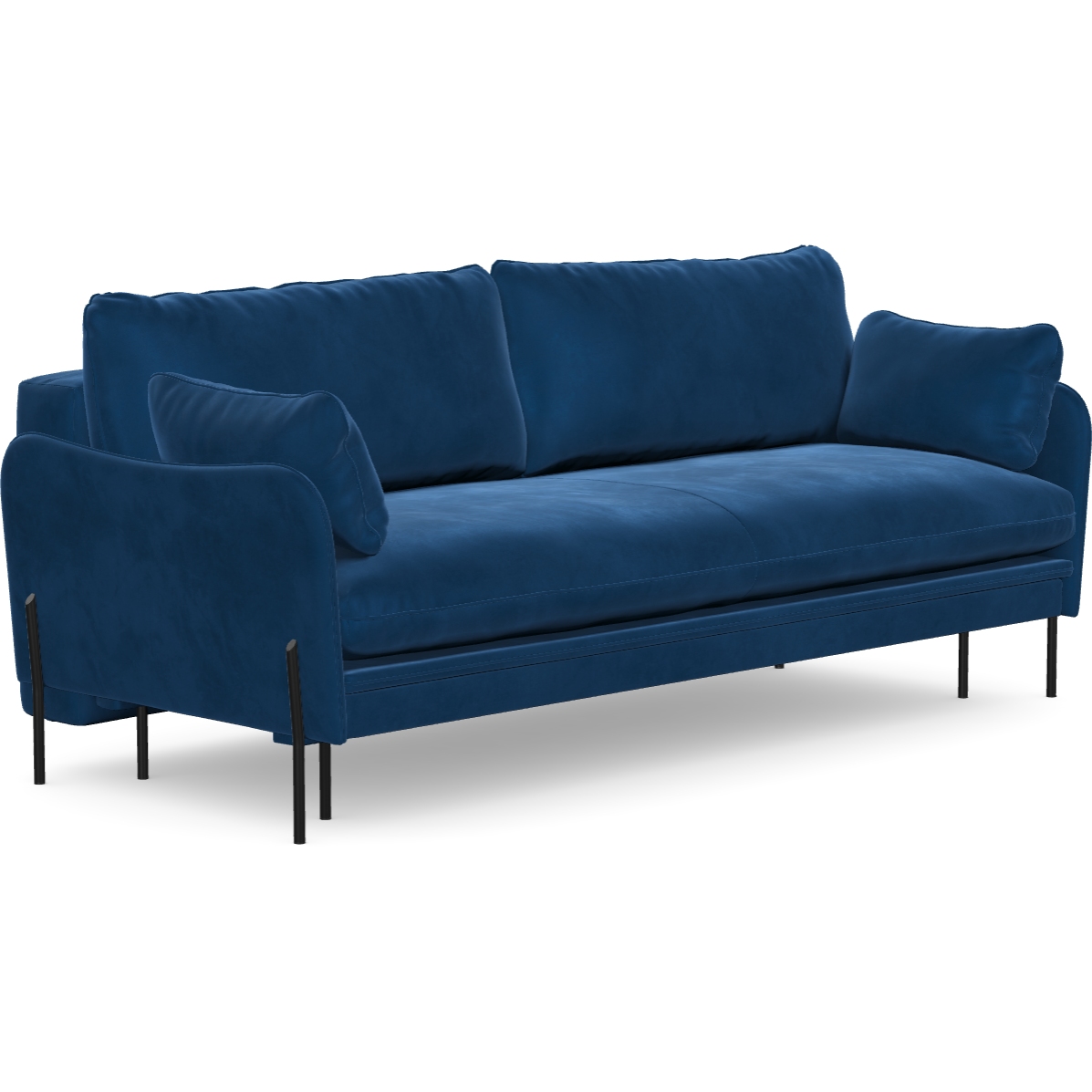 3 vietų sofa lova DONNIE, Navy blue spalva