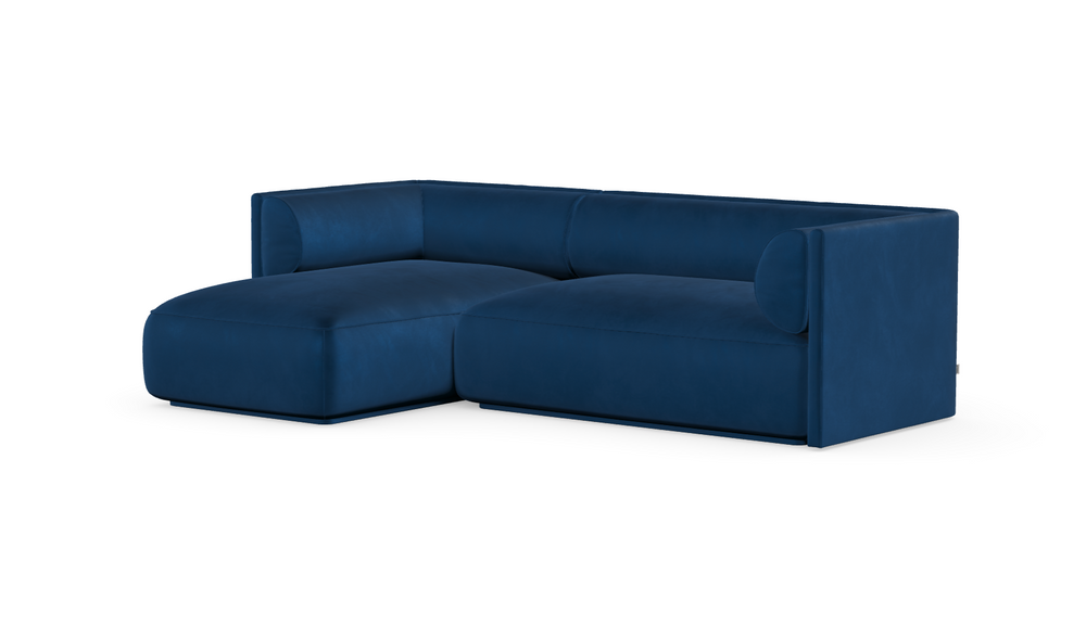 MOOD kampinė sofa, NAVY BLUE spalva, dešinė pusė