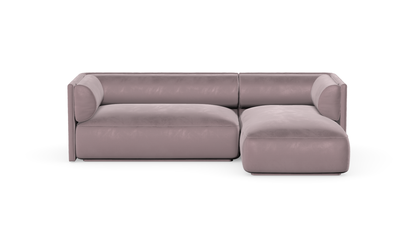 MOOD kampinė sofa, POWDER PINK spalva