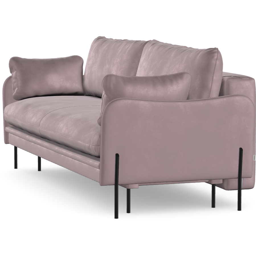 3 vietų sofa lova DONNIE, Powder pink spalva