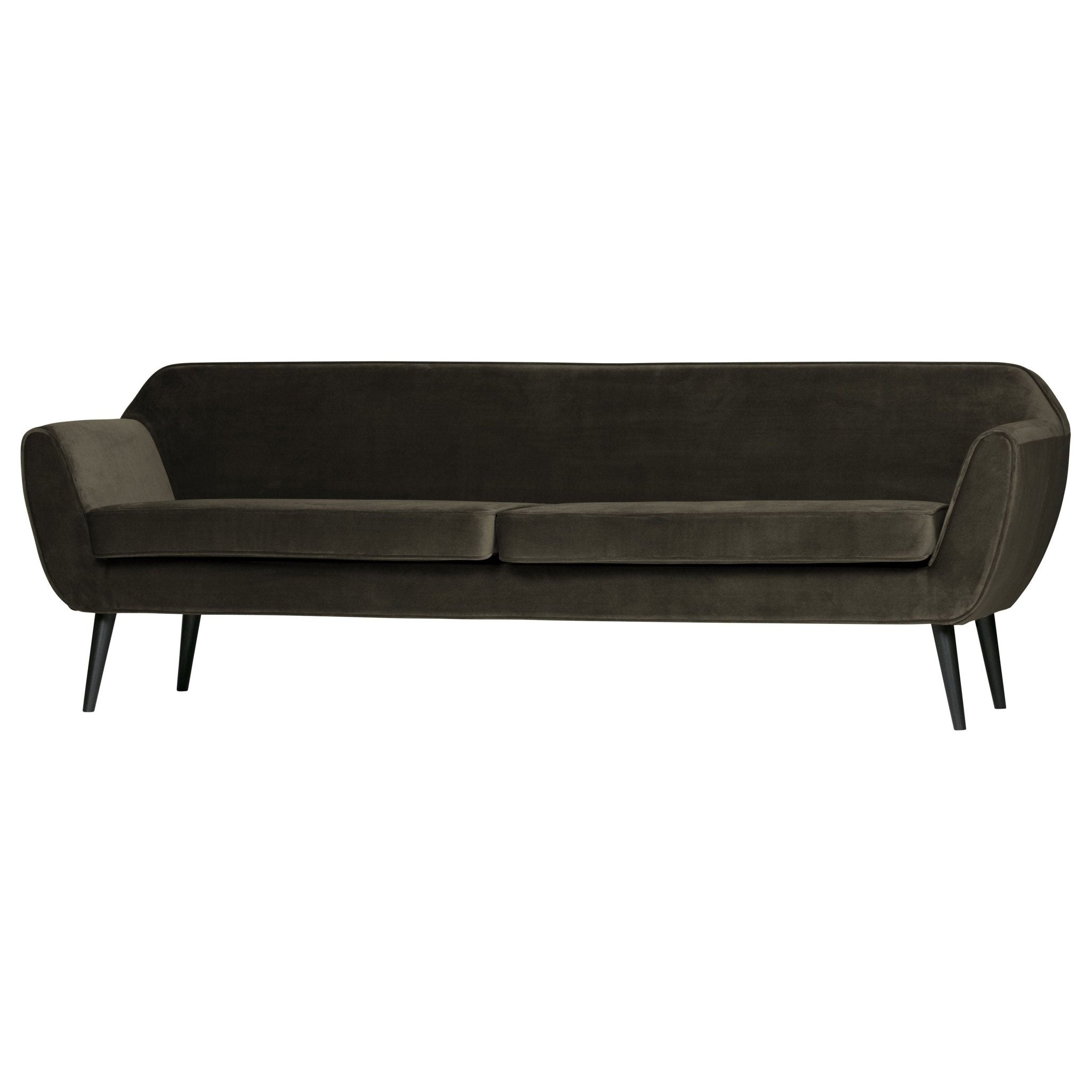 "Rocco" Sofa, 230cm, Aksomas, Samanų Žalia Spalva - Namų Idėja