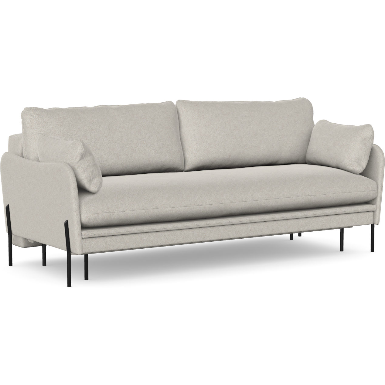 3 vietų sofa lova DONNIE, shell spalva