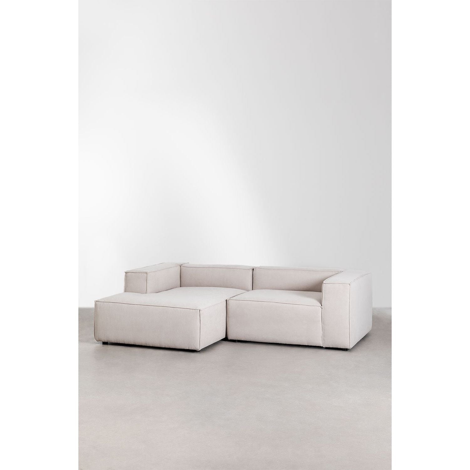 Kampinė sofa ALMA, kairė pusė, ruda spalva