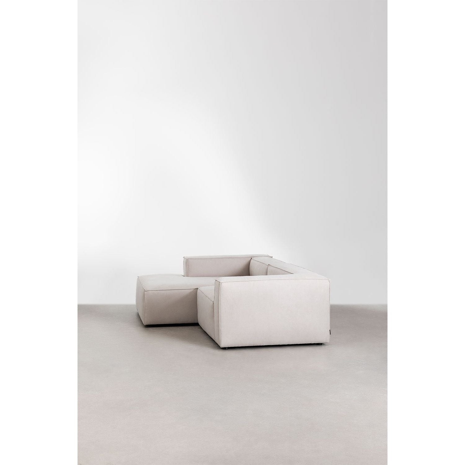 Kampinė sofa ALMA, kairė pusė, ruda spalva