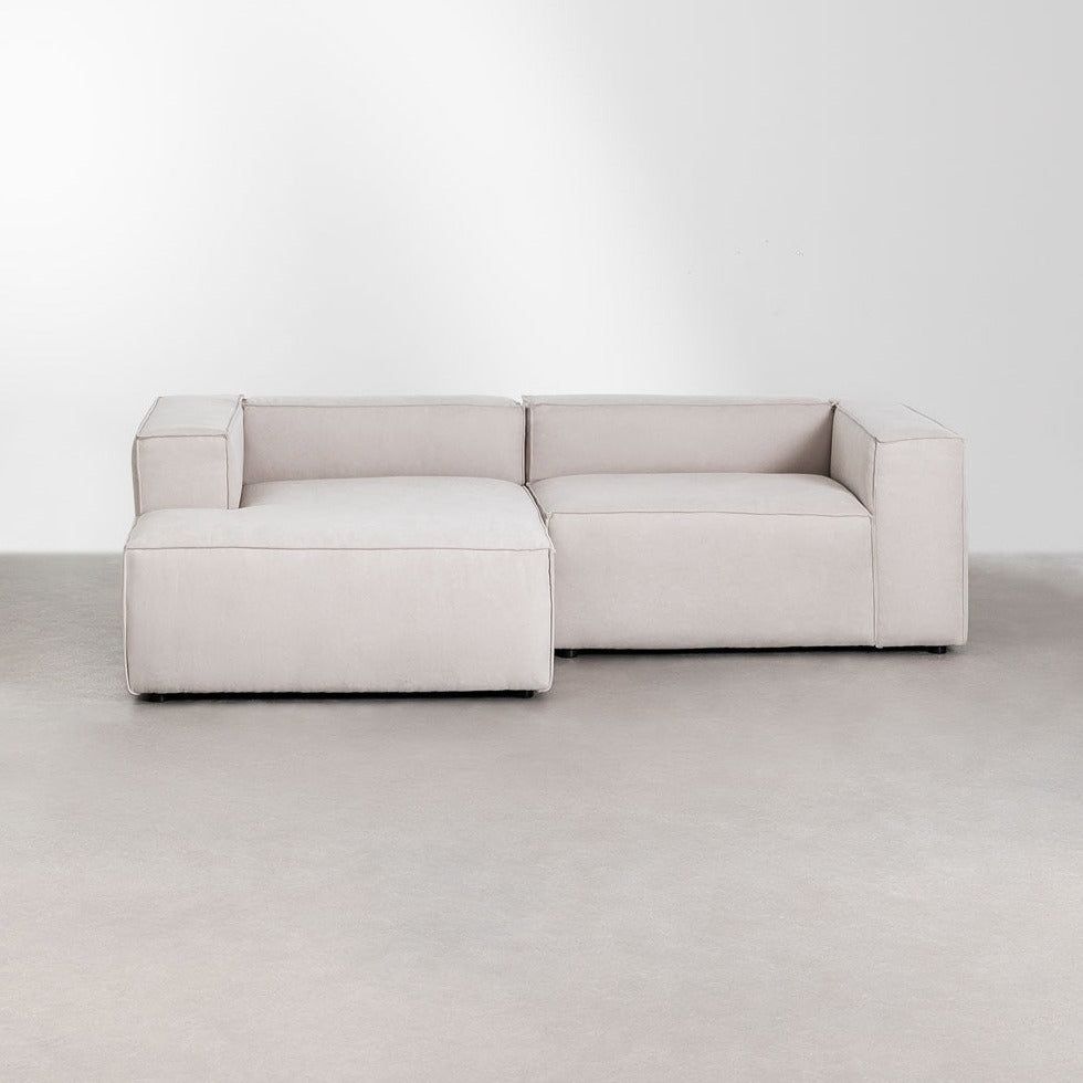 Kampinė sofa ALMA, kairė pusė, ruda spalva