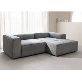 Kampinė sofa ALMA, kairė pusė, ruda spalva