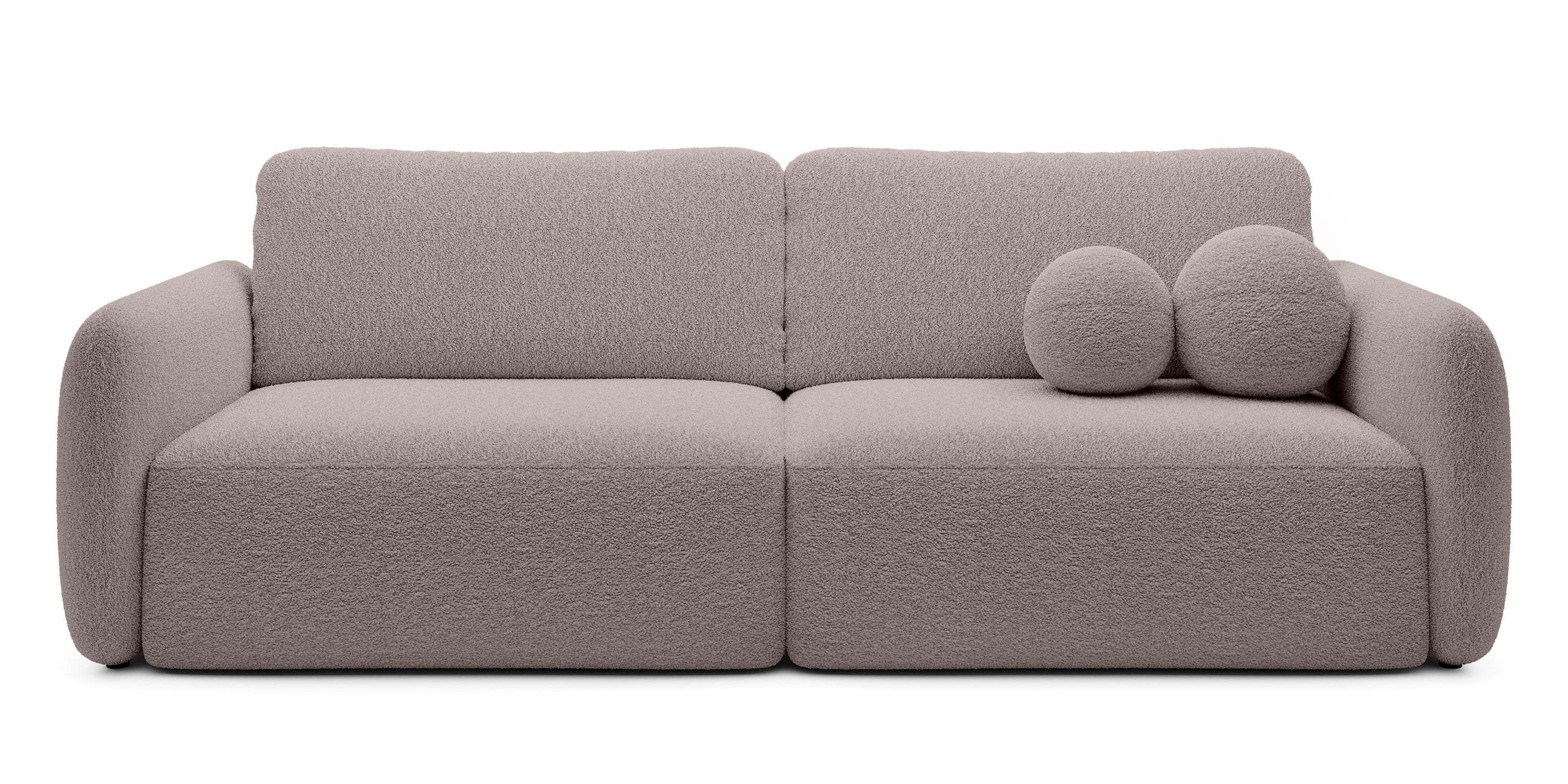 Sofa BOSE, ruda pilka, boucle