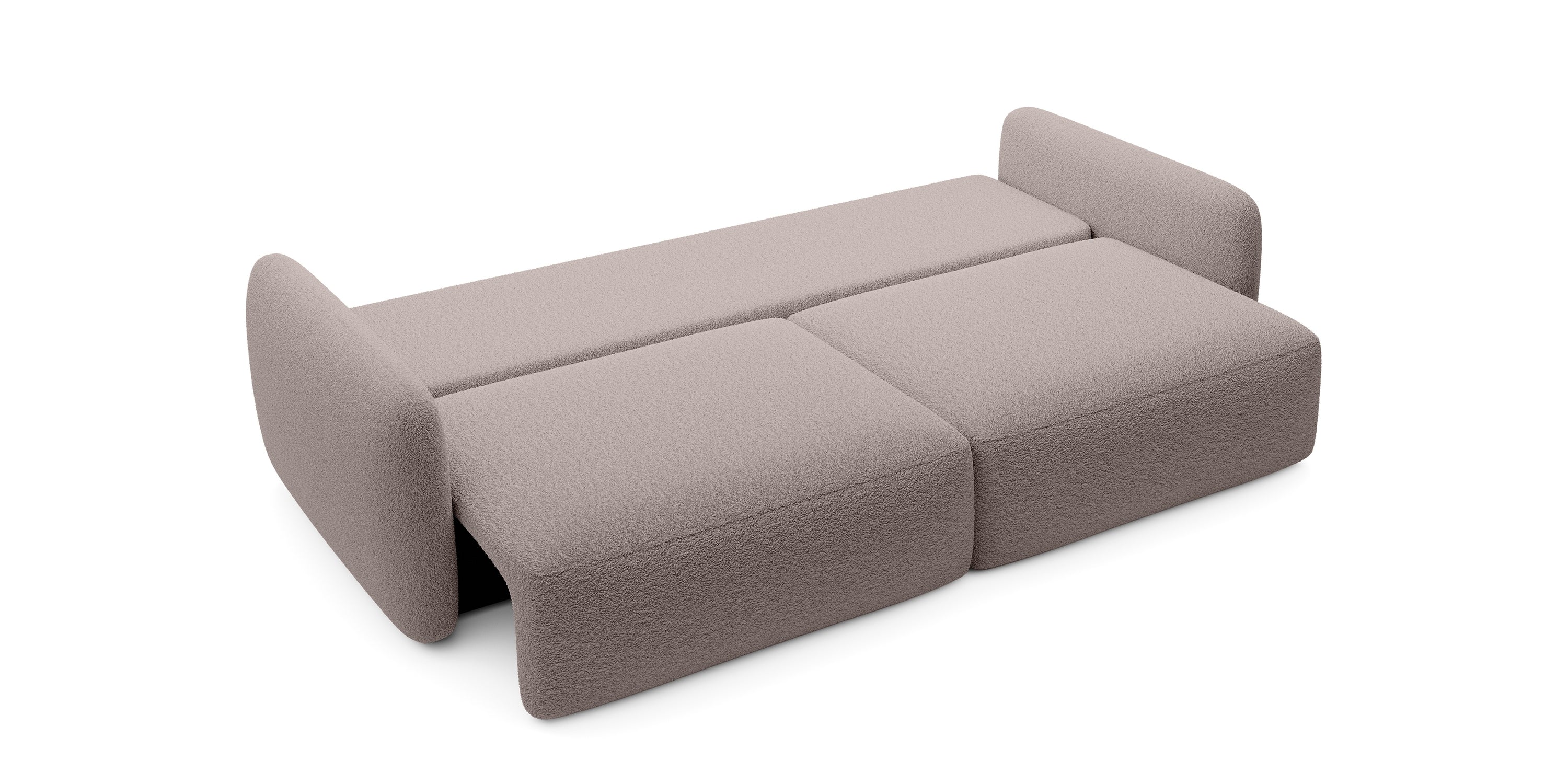 Sofa BOSE, ruda pilka, boucle