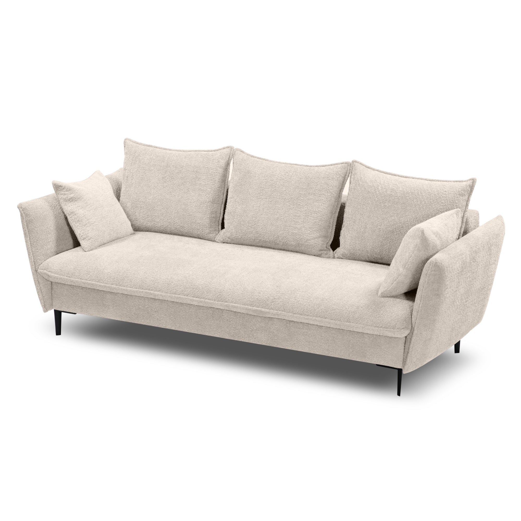 Sofa-lova GLOSS, smėlinė-pilka boucle