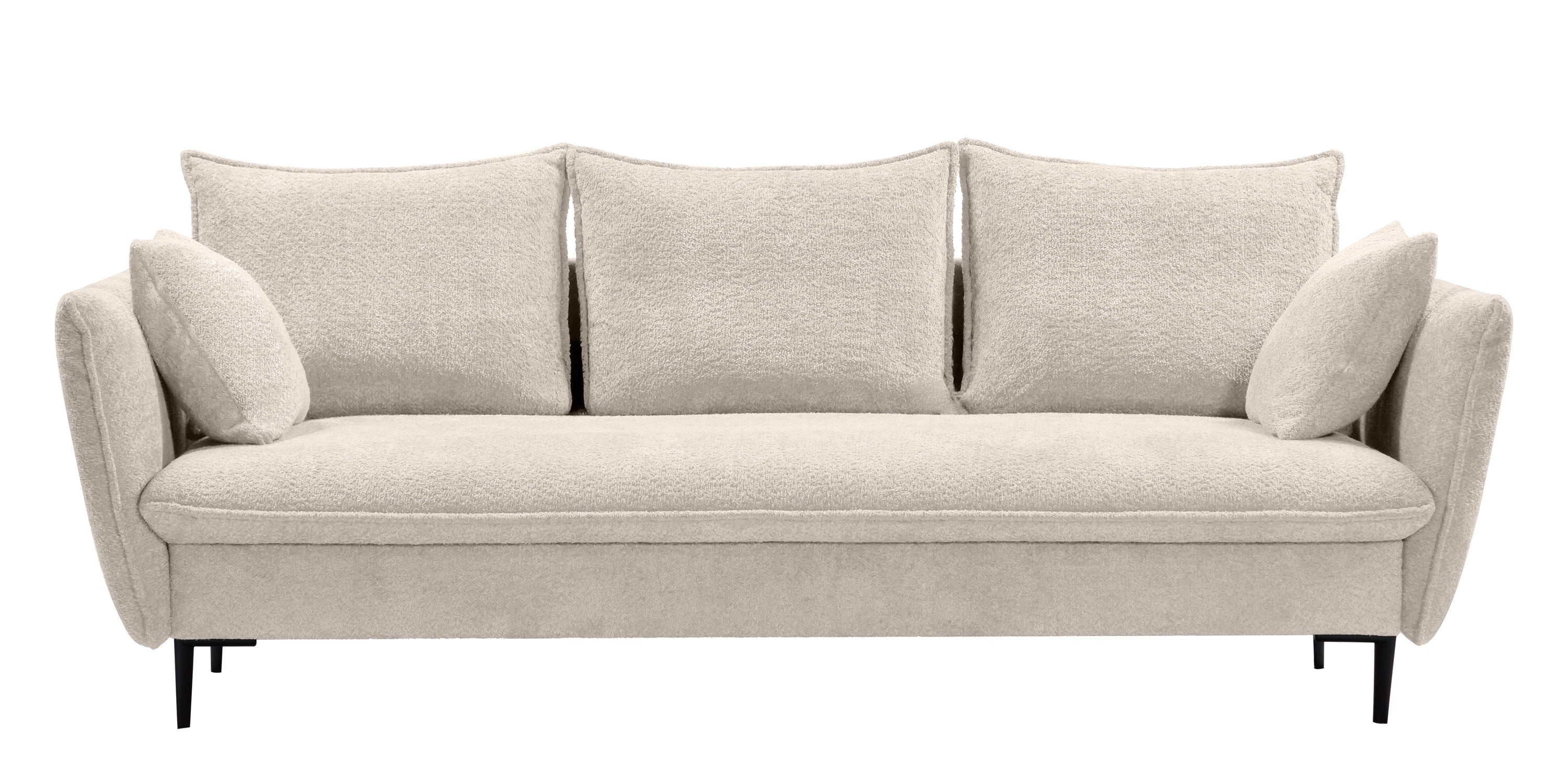 Sofa-lova GLOSS, smėlinė-pilka boucle