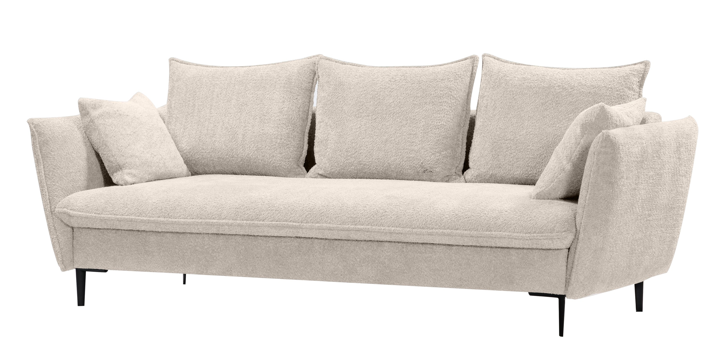 Sofa-lova GLOSS, smėlinė-pilka boucle