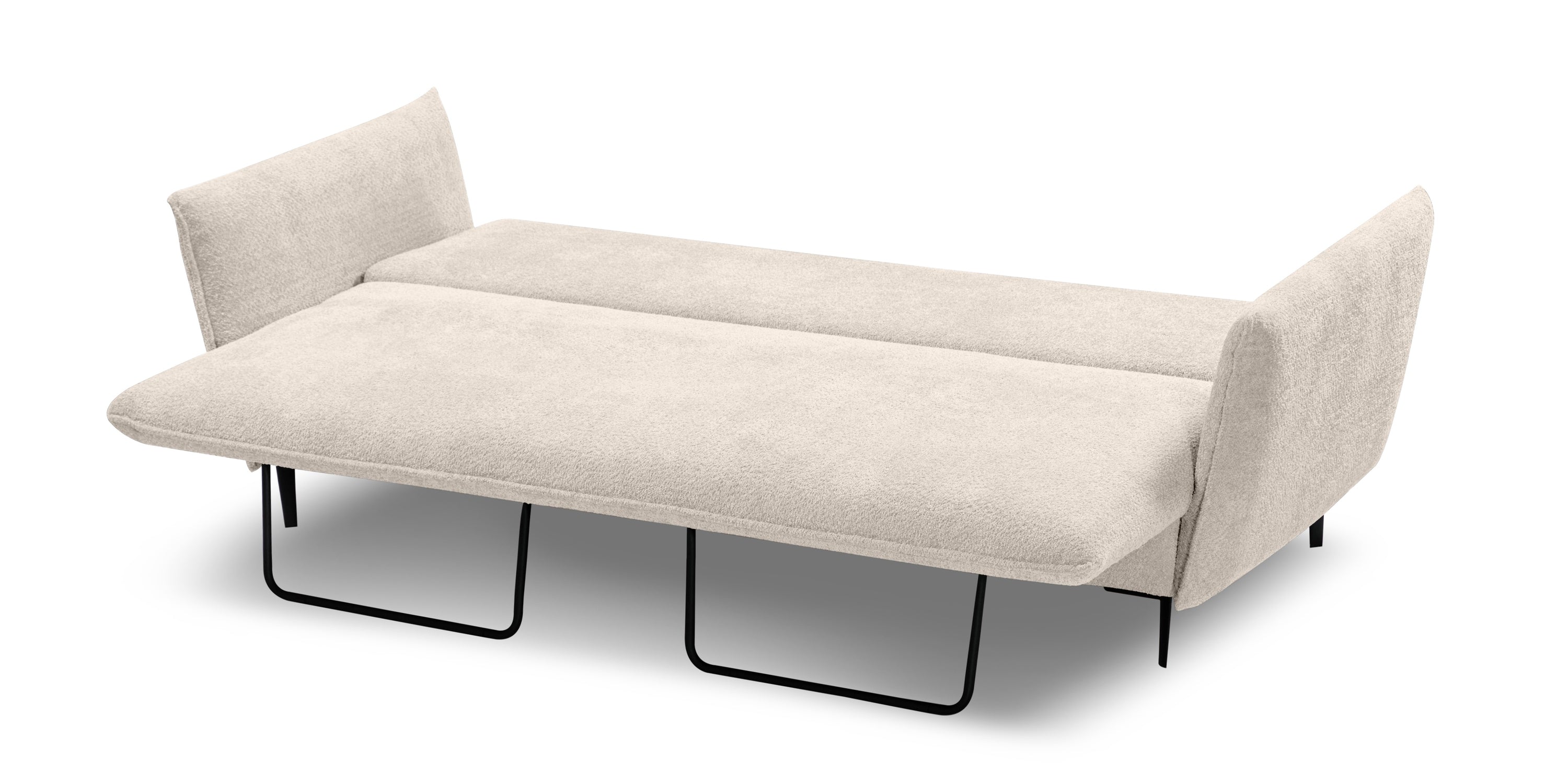 Sofa-lova GLOSS, smėlinė-pilka boucle