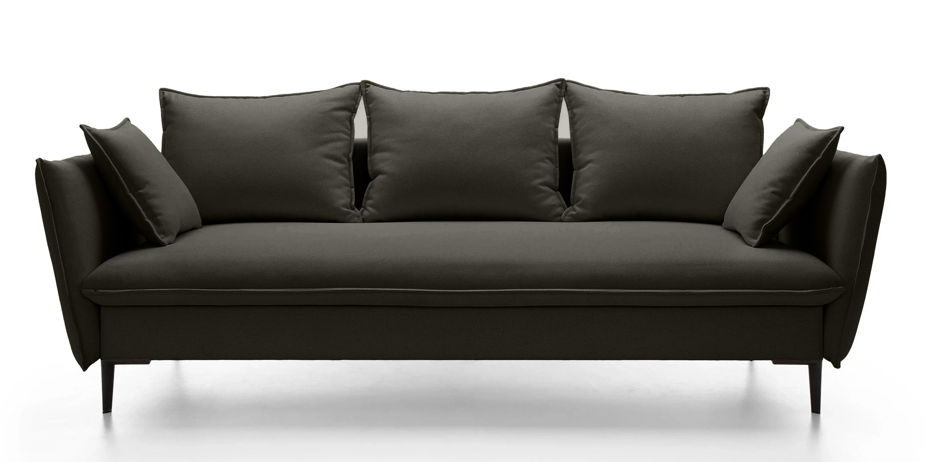 Sofa-lova GLOSS, tamsiai ruda, veluras