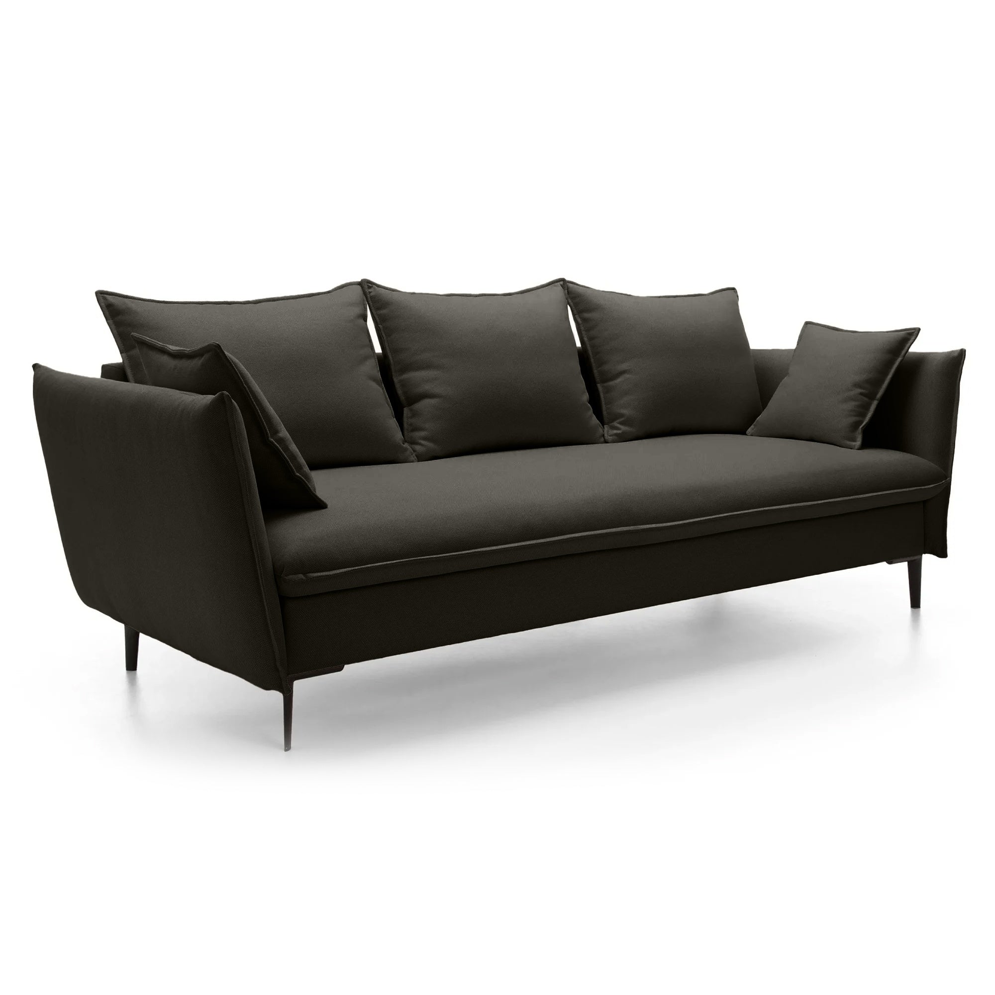 Sofa-lova GLOSS, tamsiai ruda, veluras