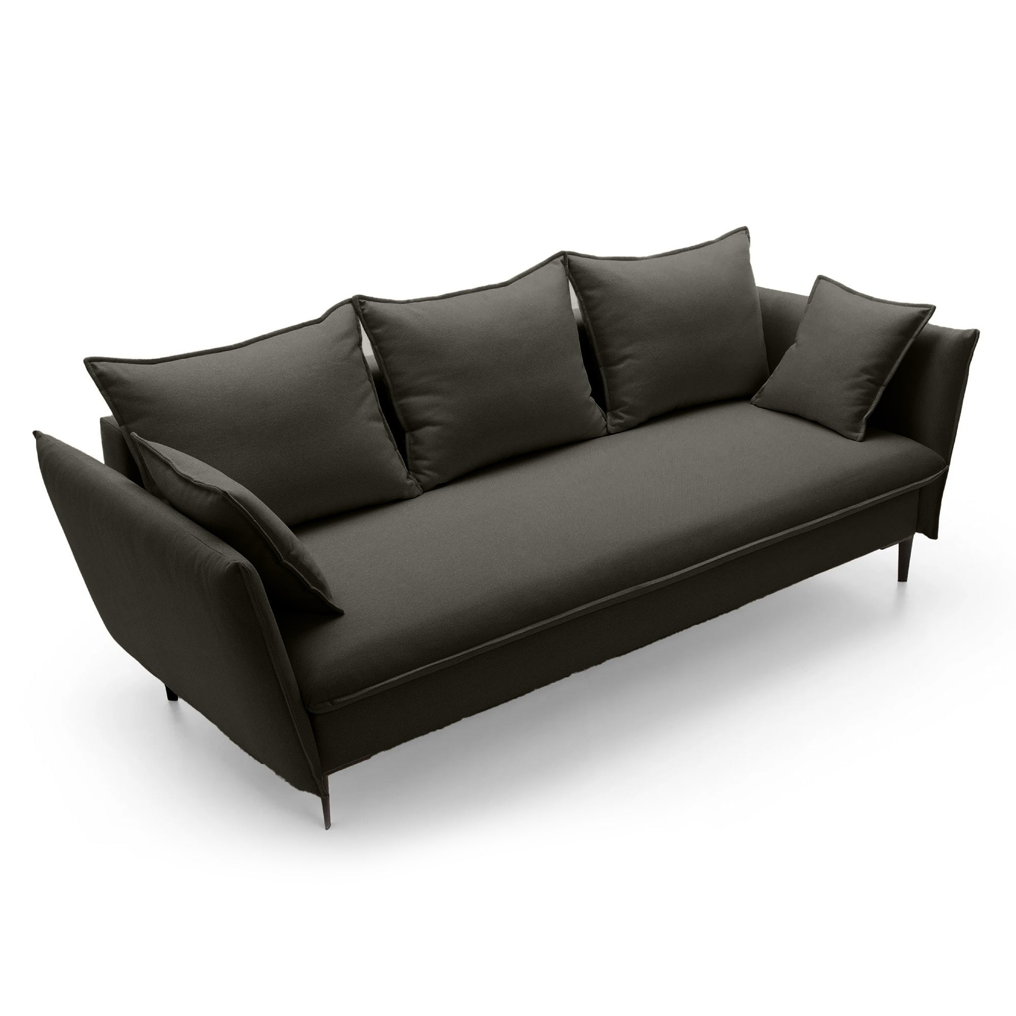 Sofa-lova GLOSS, tamsiai ruda, veluras