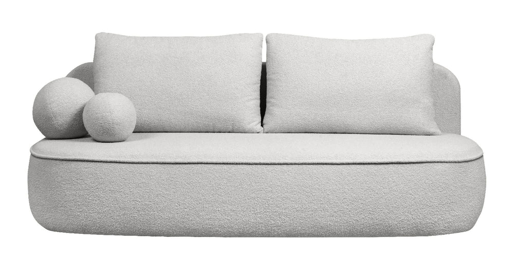 Sofa ELLA, šviesiai pilka, boucle