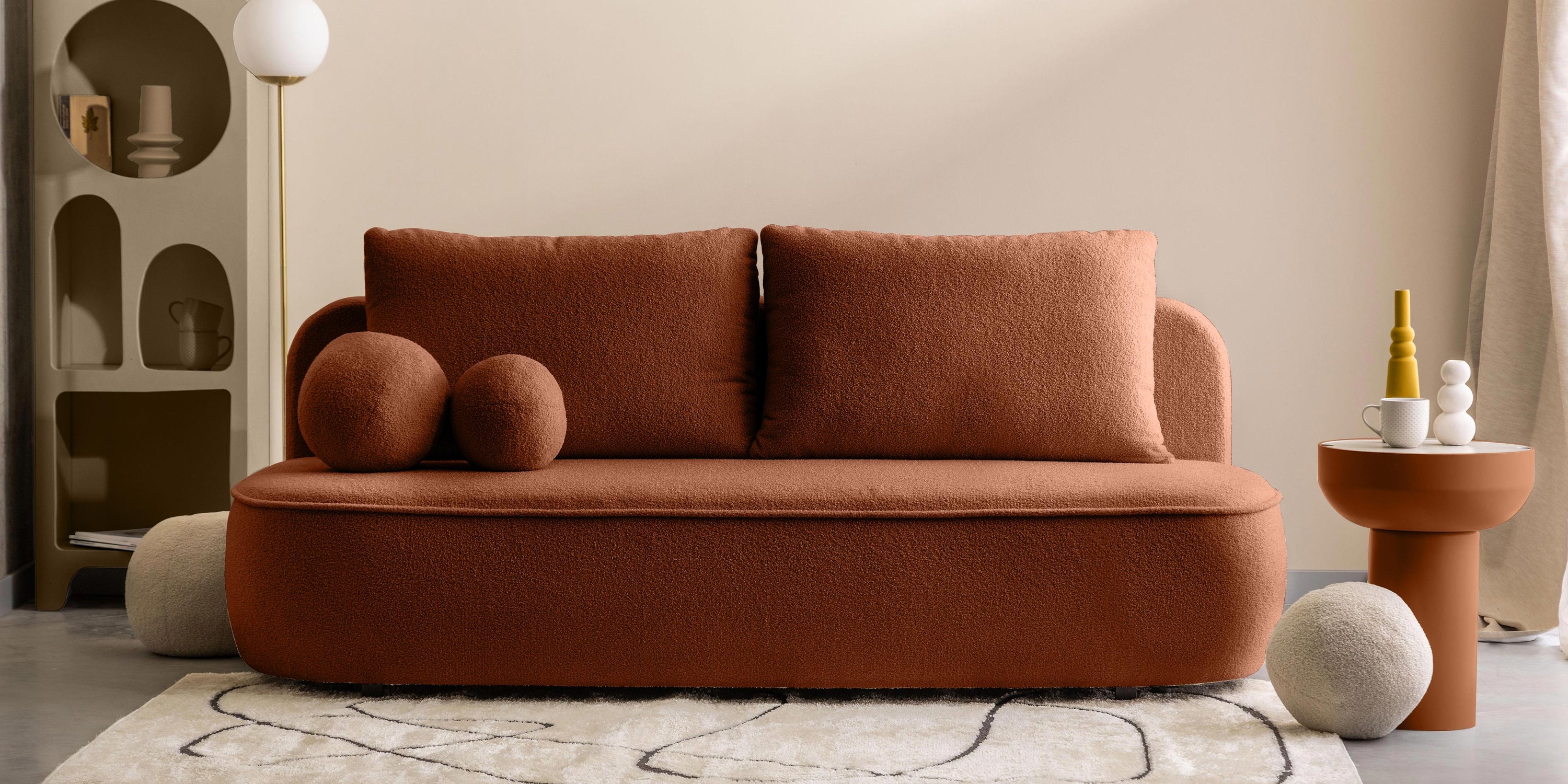 Sofa ELLA, vario, boucle