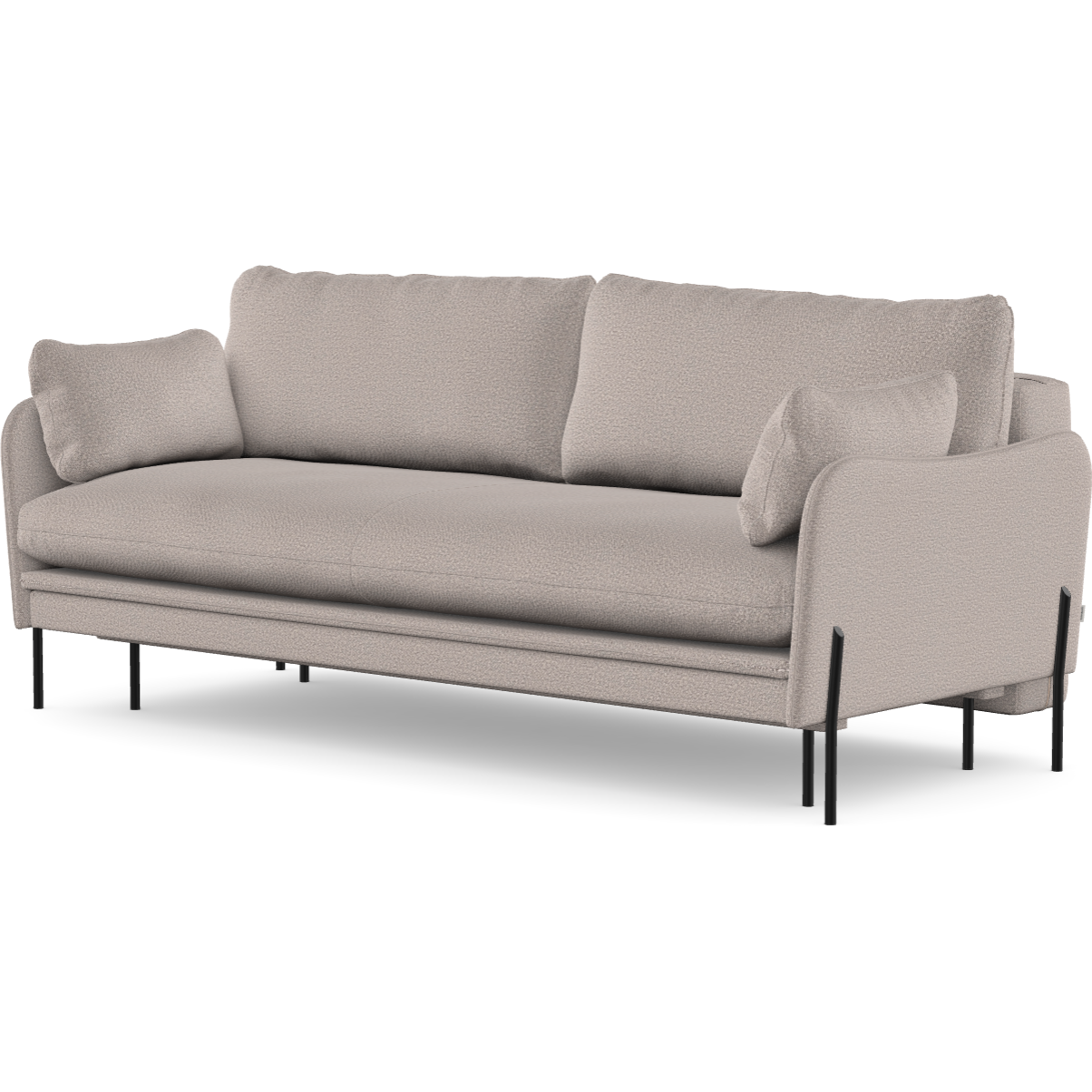 3 vietų sofa lova DONNIE, toffee spalva, boucle