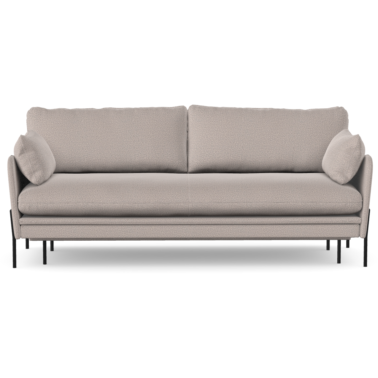 3 vietų sofa lova DONNIE, toffee spalva, boucle