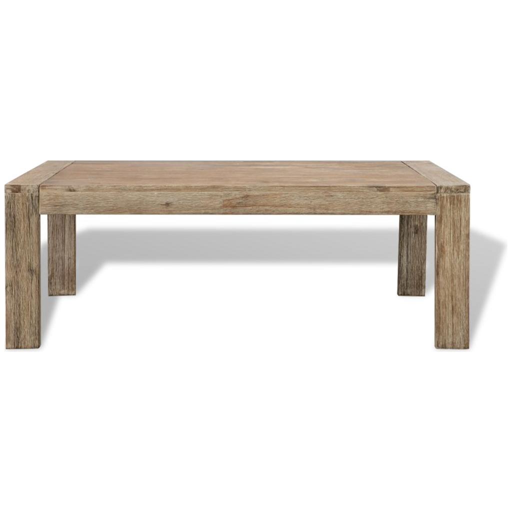 Kavos staliukas, poliruota akacijos mediena, 110x60x40 cm