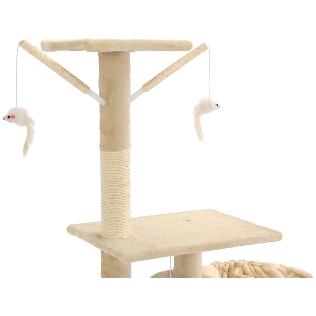 Draskyklė katėms su stov. iš sizal., 230-250cm, smėlio sp.
