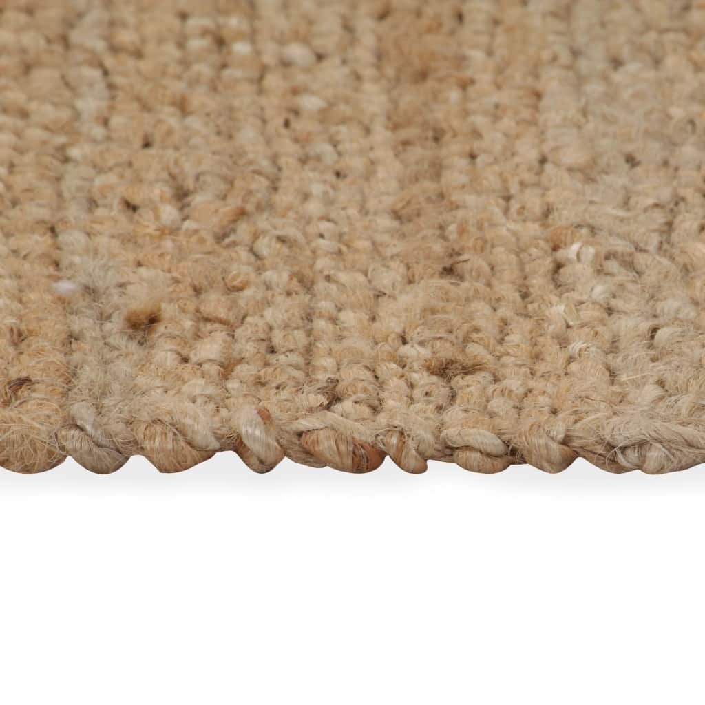 Rankomis austas kilimėlis, džiutas, 160x230cm, natūr. sp.