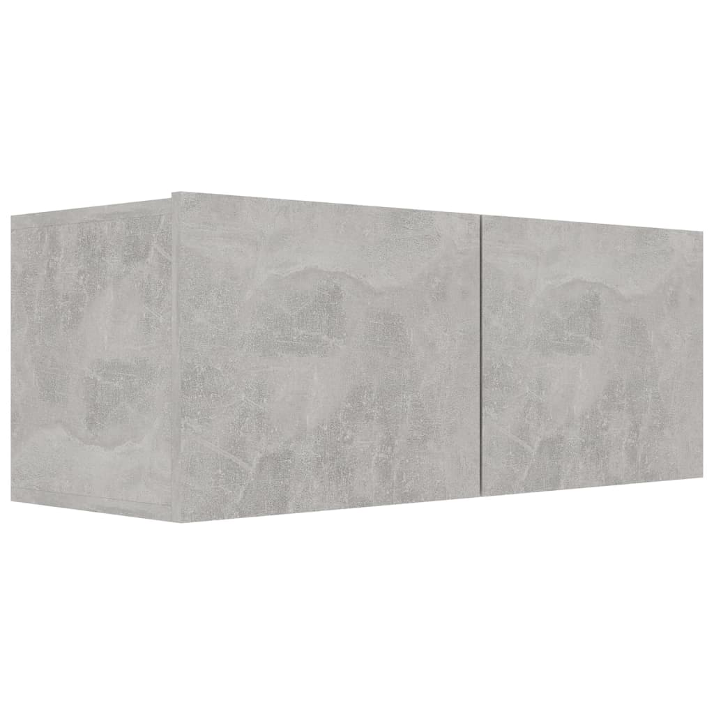 Televizoriaus spintelių komplektas, 6 dalių, betono pilkas, MDP