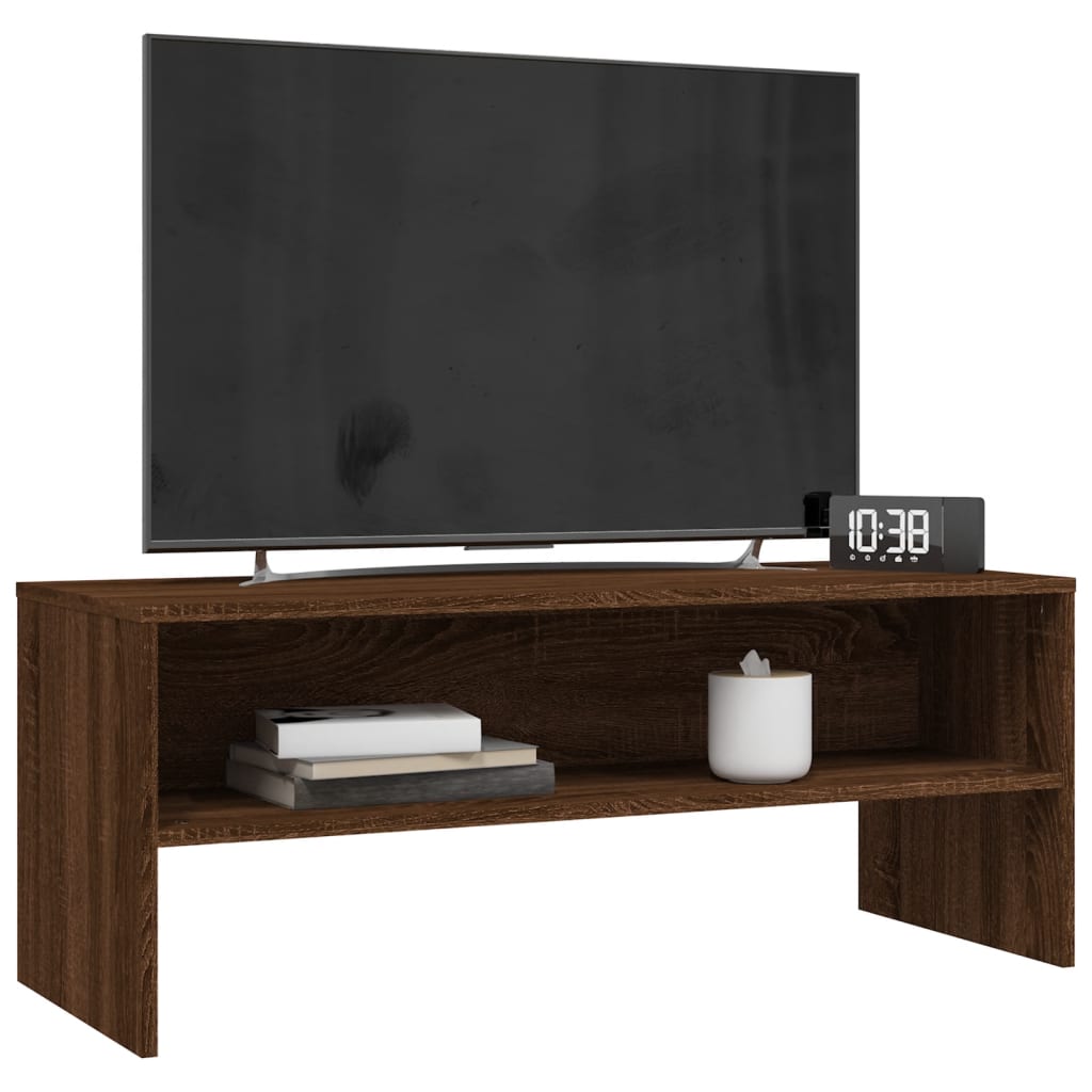 Televizoriaus spintelė, ruda ąžuolo, 100x40x40cm, mediena