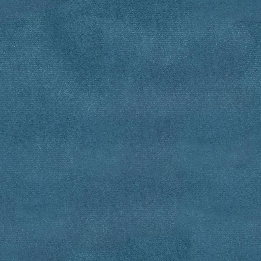 Suoliukas, mėlynos spalvos, 80x45x60cm, aksomas