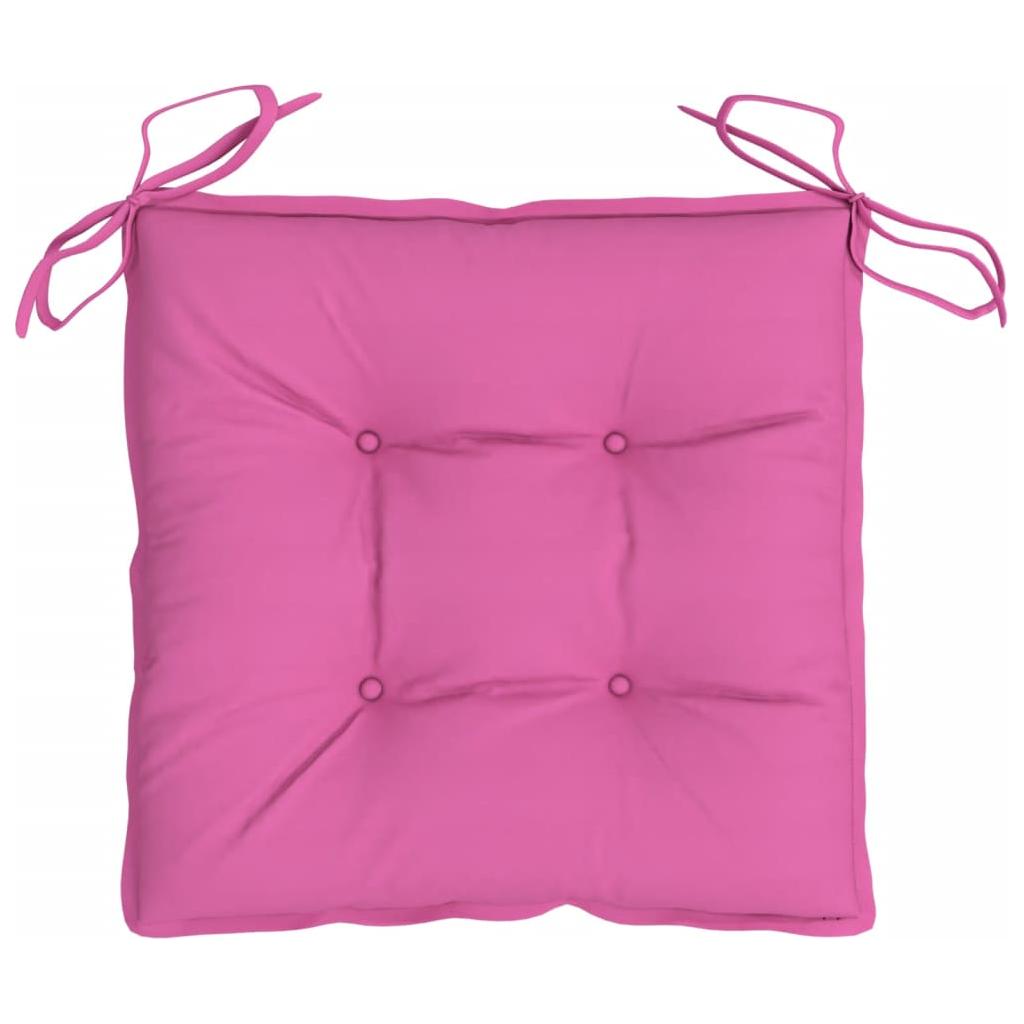Kėdės pagalvėlės, 6vnt., rožinės spalvos, 50x50x7cm, audinys