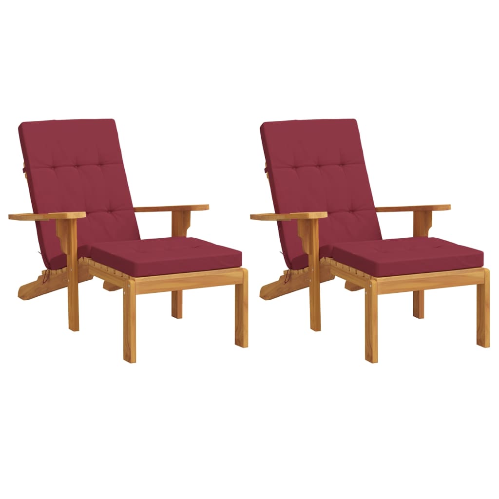 Terasos kėdės pagalvėlės, 2vnt., vyno, oksfordo audinys